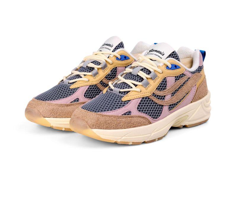 Genesis G-Eco 99 Multi Color Beige Nude Rose Grey Sneaker Unisex grau rosa braun